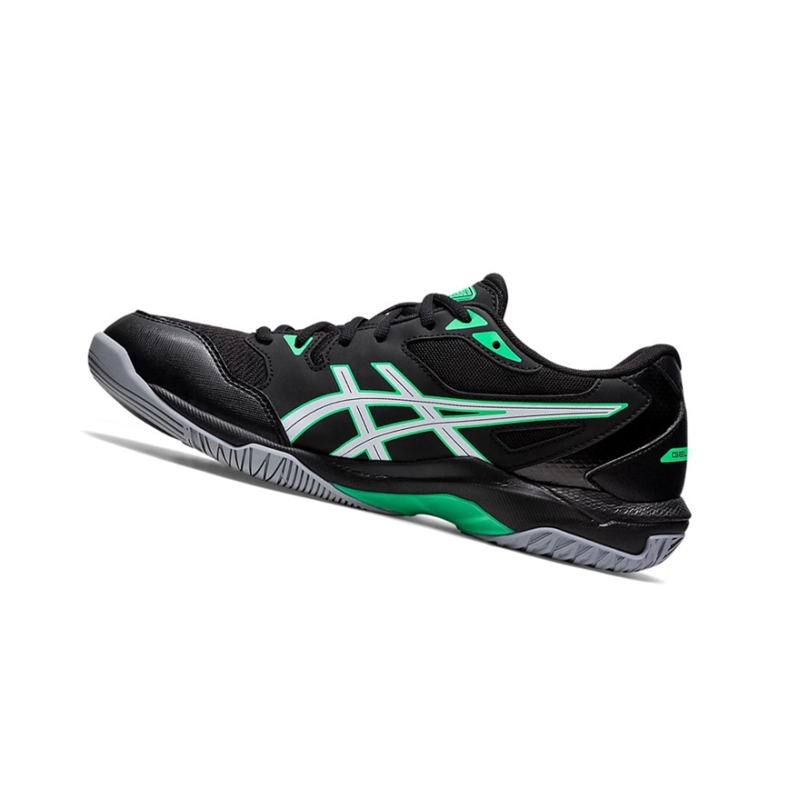 Black / New Leaf Men's Asics GEL-ROCKET 10 Volleyball Shoes | US02961NQ