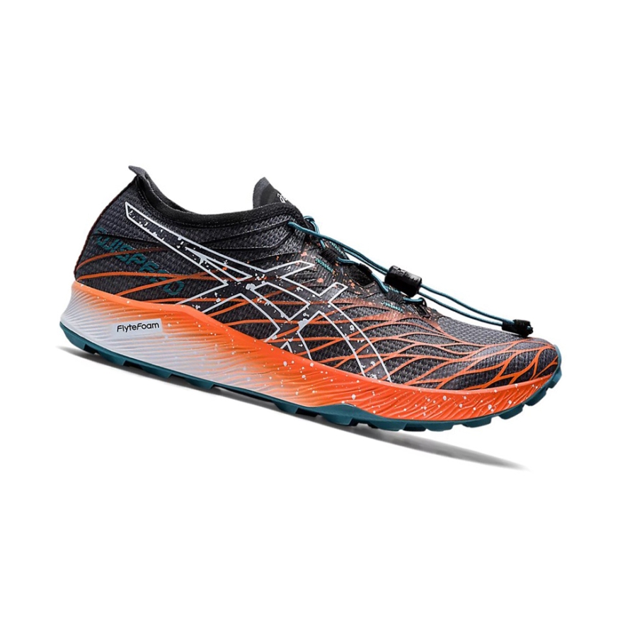 Black / Nova Orange Women\'s Asics Fuji Speed Trail Running Shoes | US34187CO