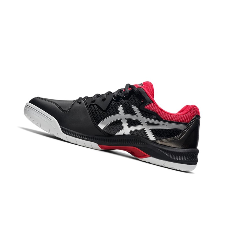 Black / Pure Silver Men's Asics GEL-DEDICATE 7 Tennis Shoes | US14830BQ