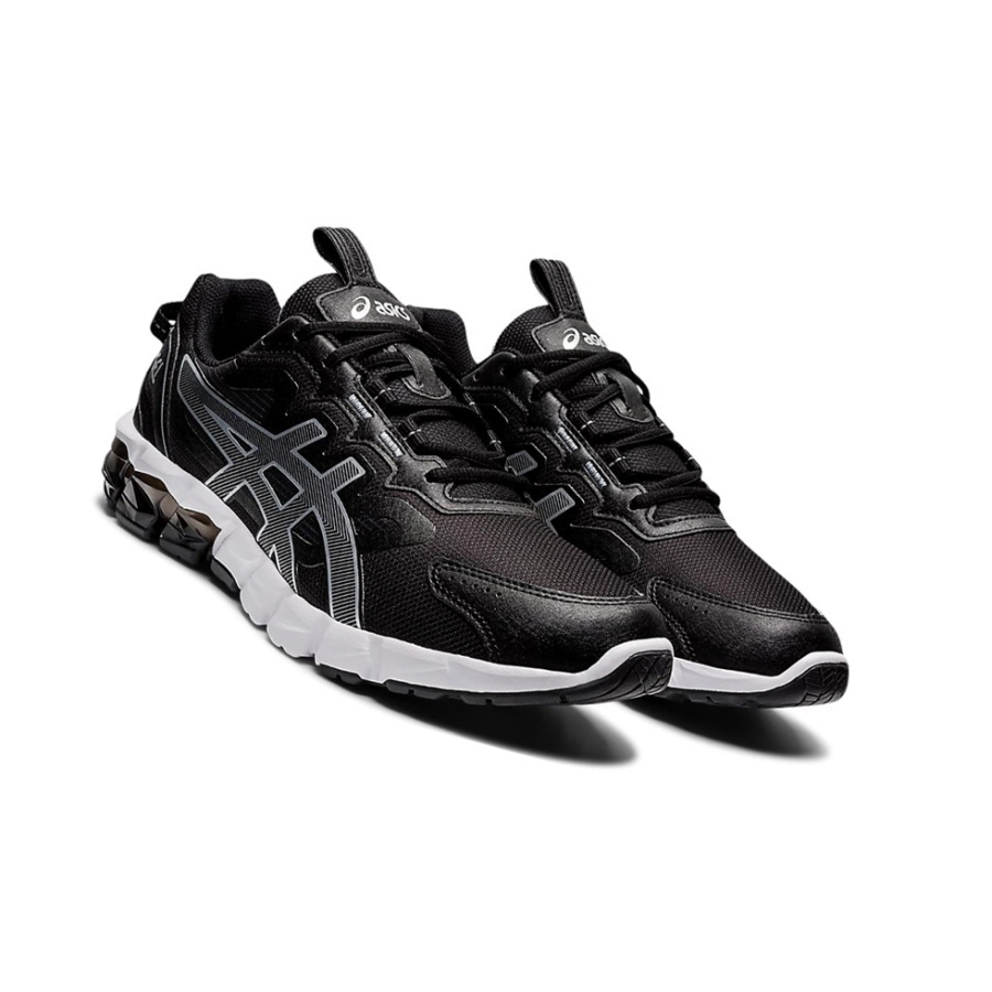 Black / Pure Silver Men's Asics GEL-QUANTUM 90 Sneakers | US37845WM