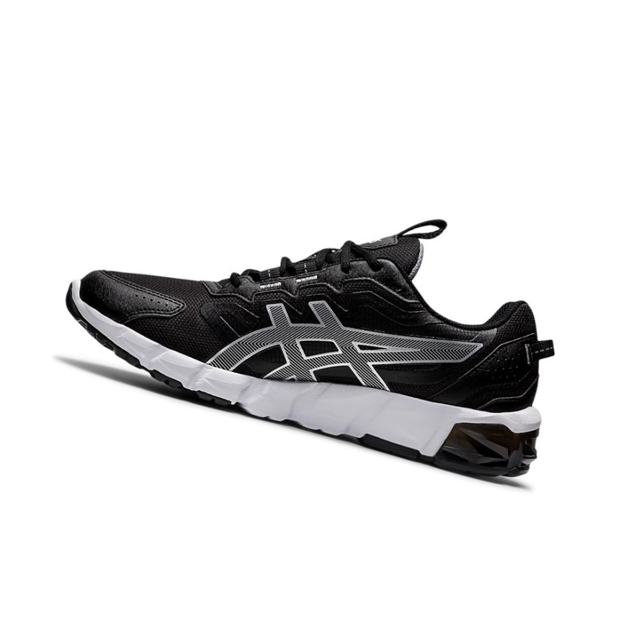 Black / Pure Silver Men's Asics GEL-QUANTUM 90 Sneakers | US37845WM