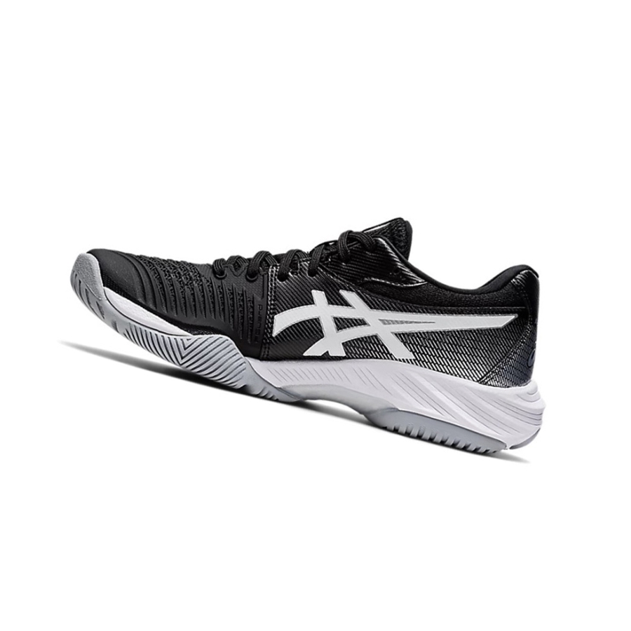 Black / Pure Silver Women's Asics NETBURNER BALLISTIC FF 3 Volleyball Shoes | US48709VO