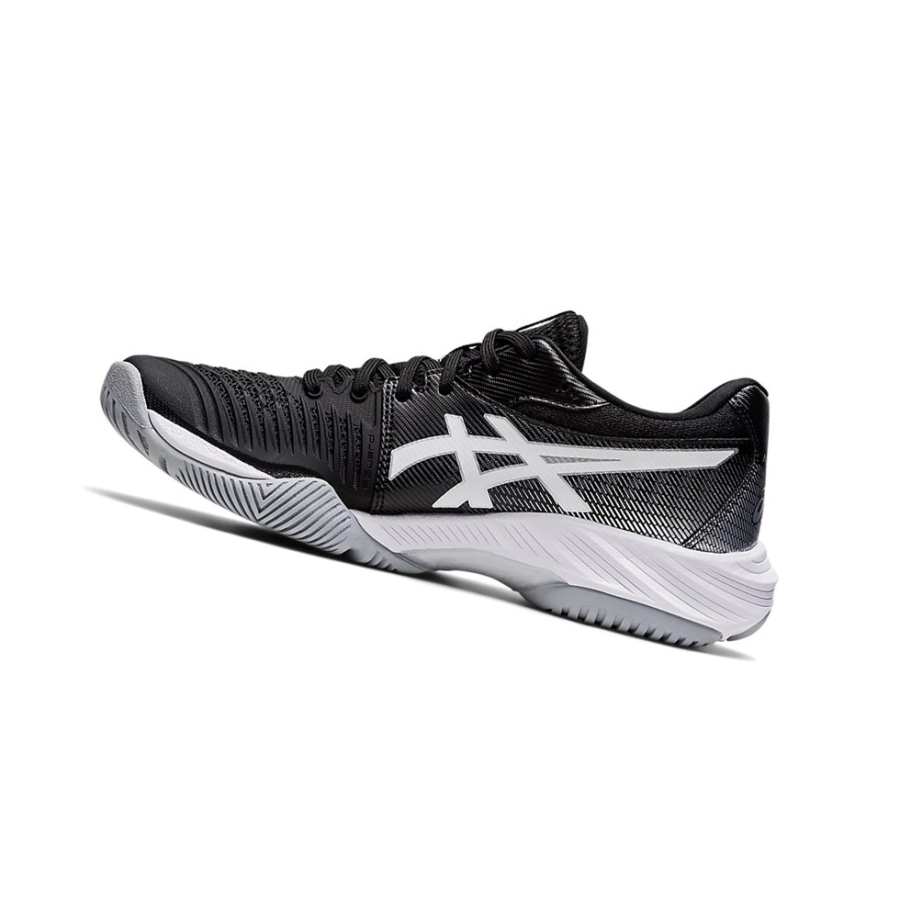 Black / Pure Silver Women's Asics NETBURNER BALLISTIC FF 3 Volleyball Shoes | US62409WT