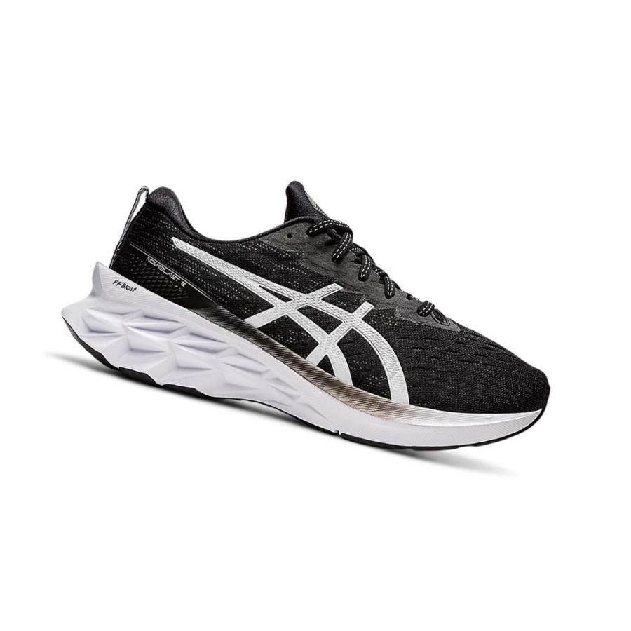 Black / Pure Silver Women\'s Asics NOVABLAST 2 Running Shoes | US53607WO