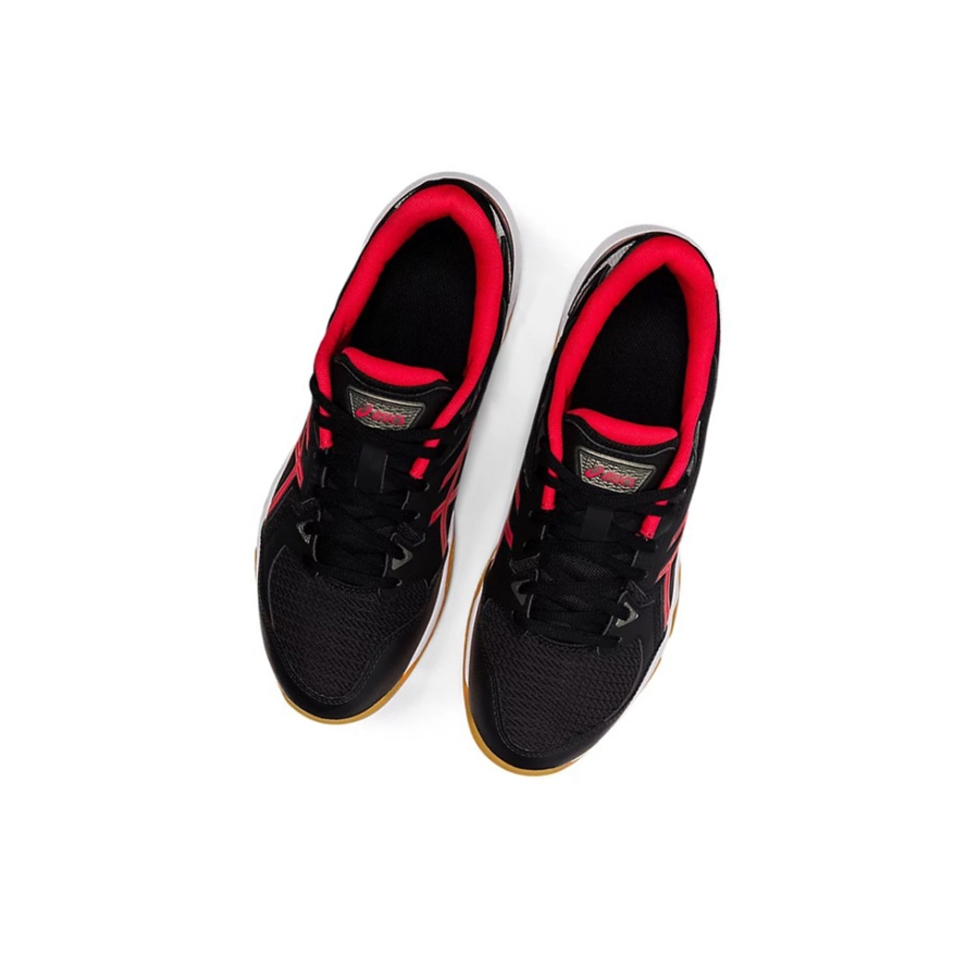 Black / Red Men's Asics GEL-ROCKET 10 Volleyball Shoes | US09521IQ