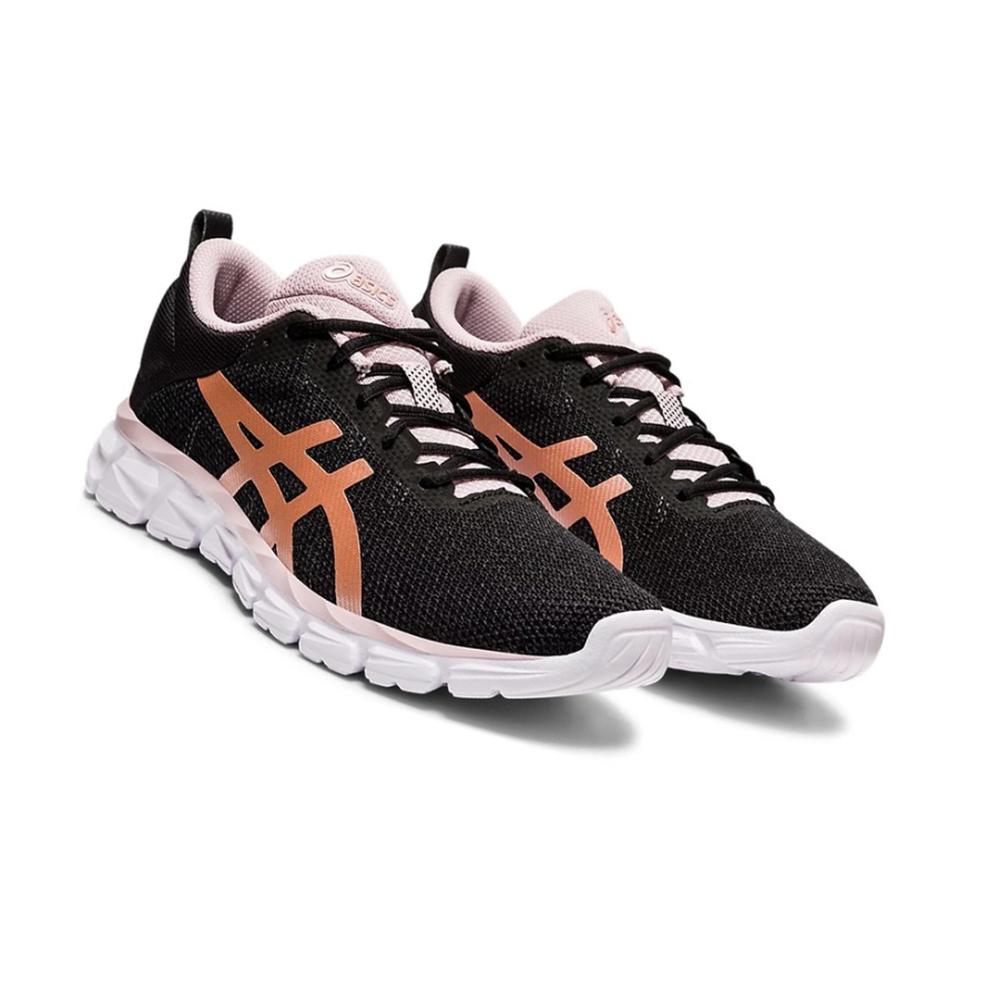 Black / Rose Gold Women's Asics GEL-QUANTUM LYTE Sneakers | US09243EC