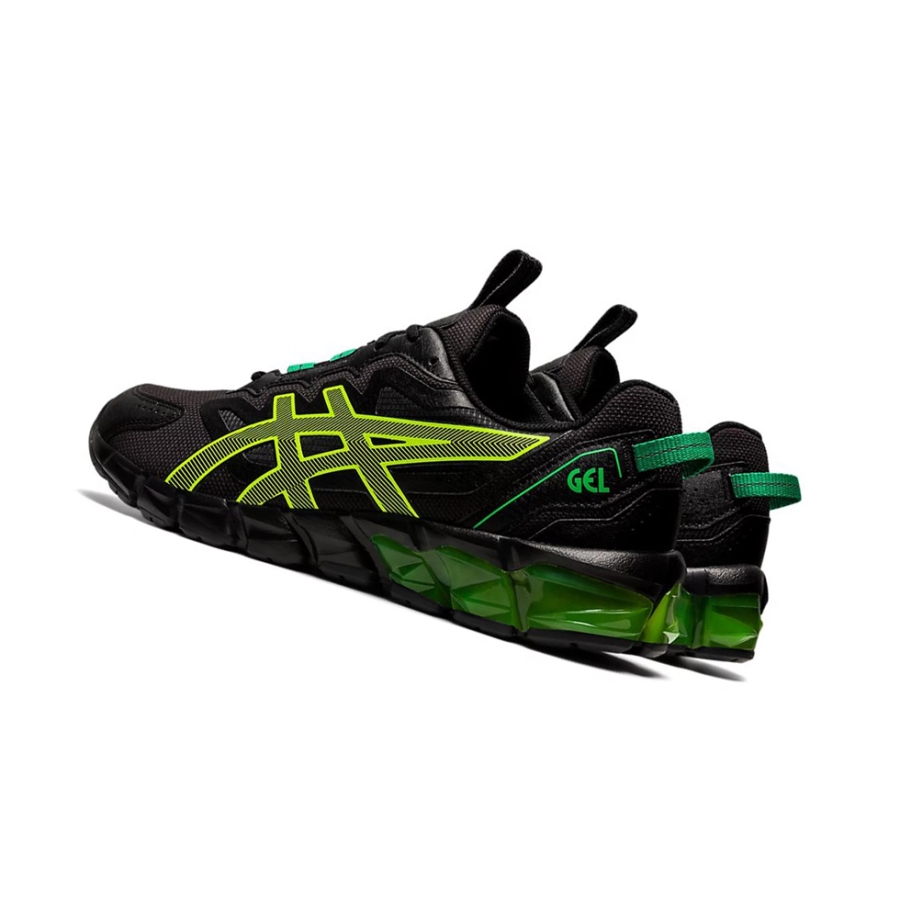 Black / Safety Yellow Women's Asics GEL-QUANTUM 90 Sneakers | US62403GF