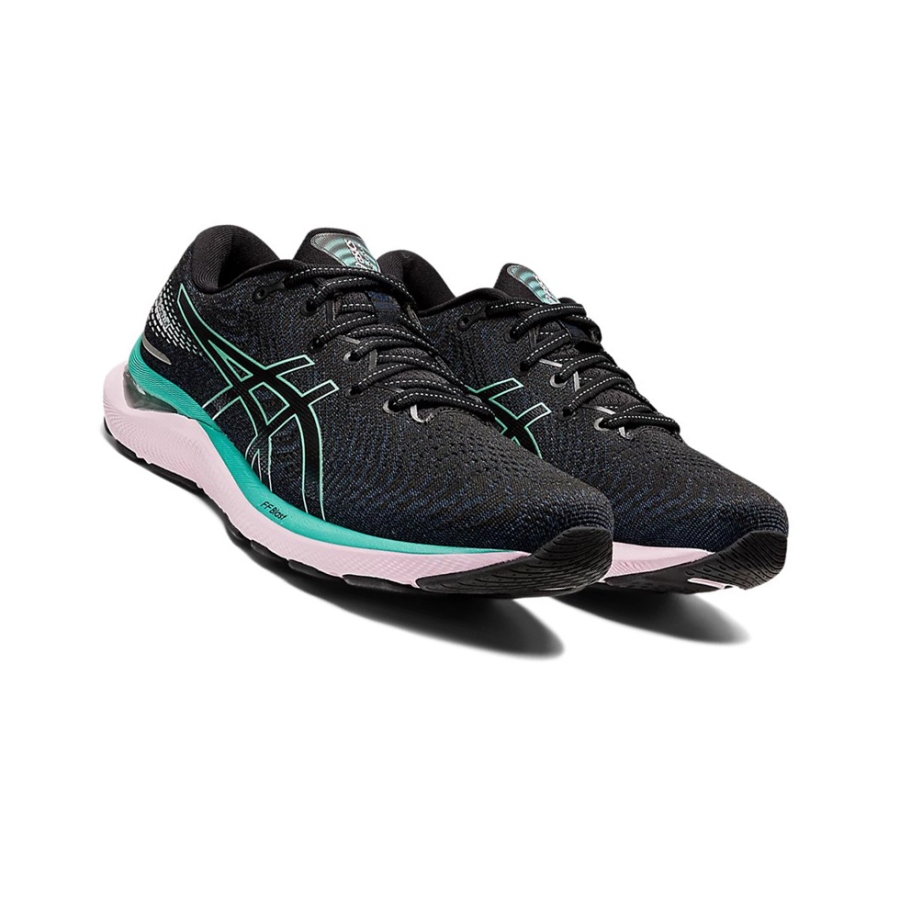 Black / Sage Women's Asics GEL-CUMULUS 24 Running Shoes | US12983BU