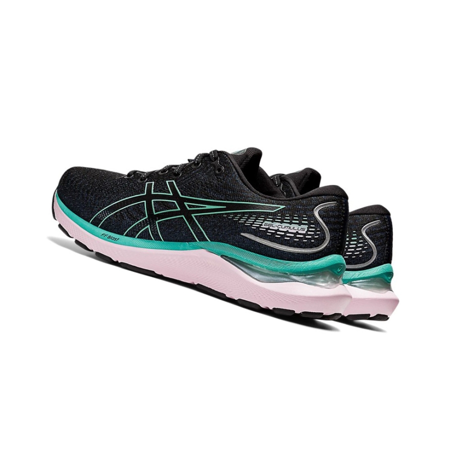 Black / Sage Women's Asics GEL-CUMULUS 24 Running Shoes | US12983BU