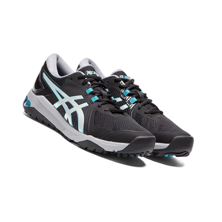 Black / Silver Men's Asics GEL-COURSE GLIDE Golf Shoes | US46189TX