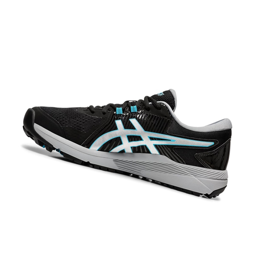 Black / Silver Men's Asics GEL-COURSE GLIDE Golf Shoes | US46189TX