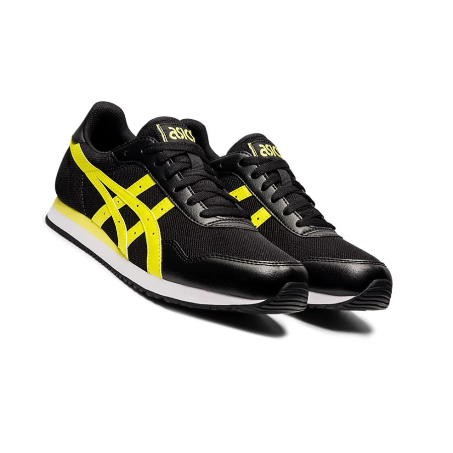 Black / Sour Yuzu Men's Asics TIGER RUNNER Sneakers | US62079KQ