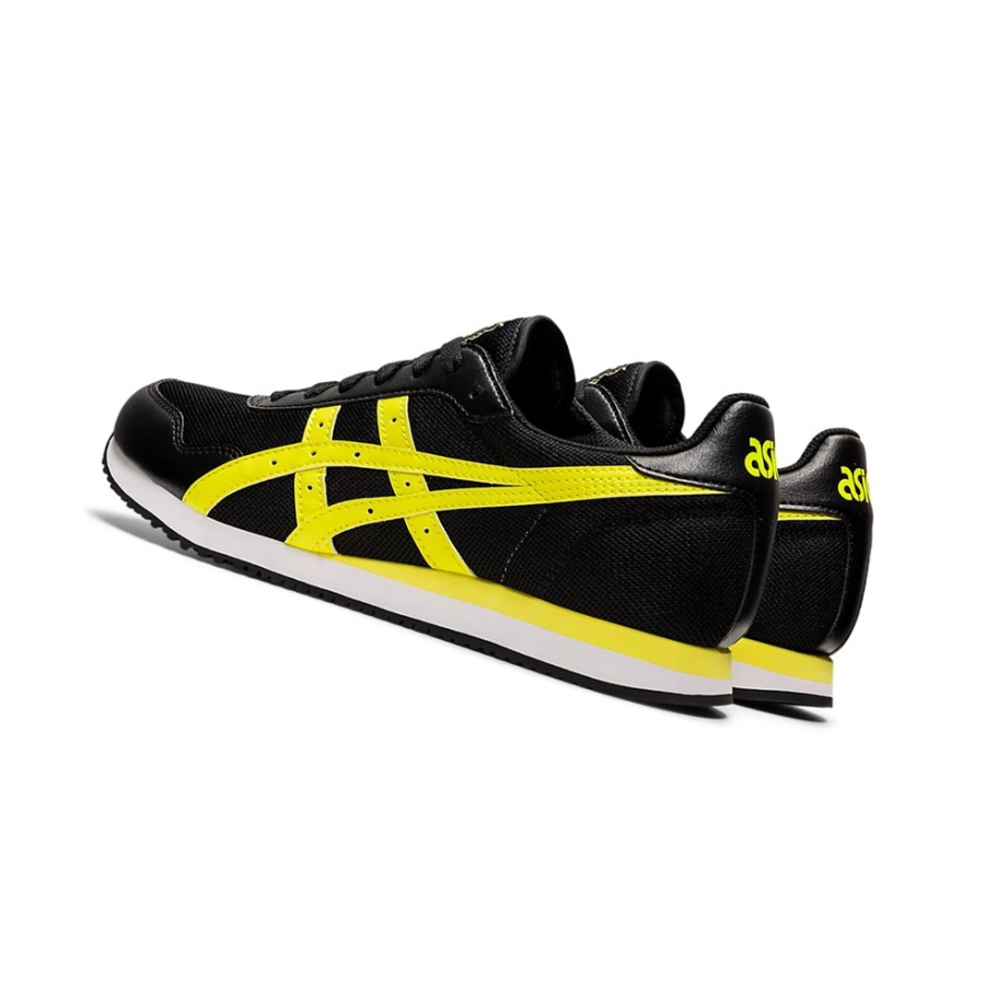 Black / Sour Yuzu Men's Asics TIGER RUNNER Sneakers | US62079KQ