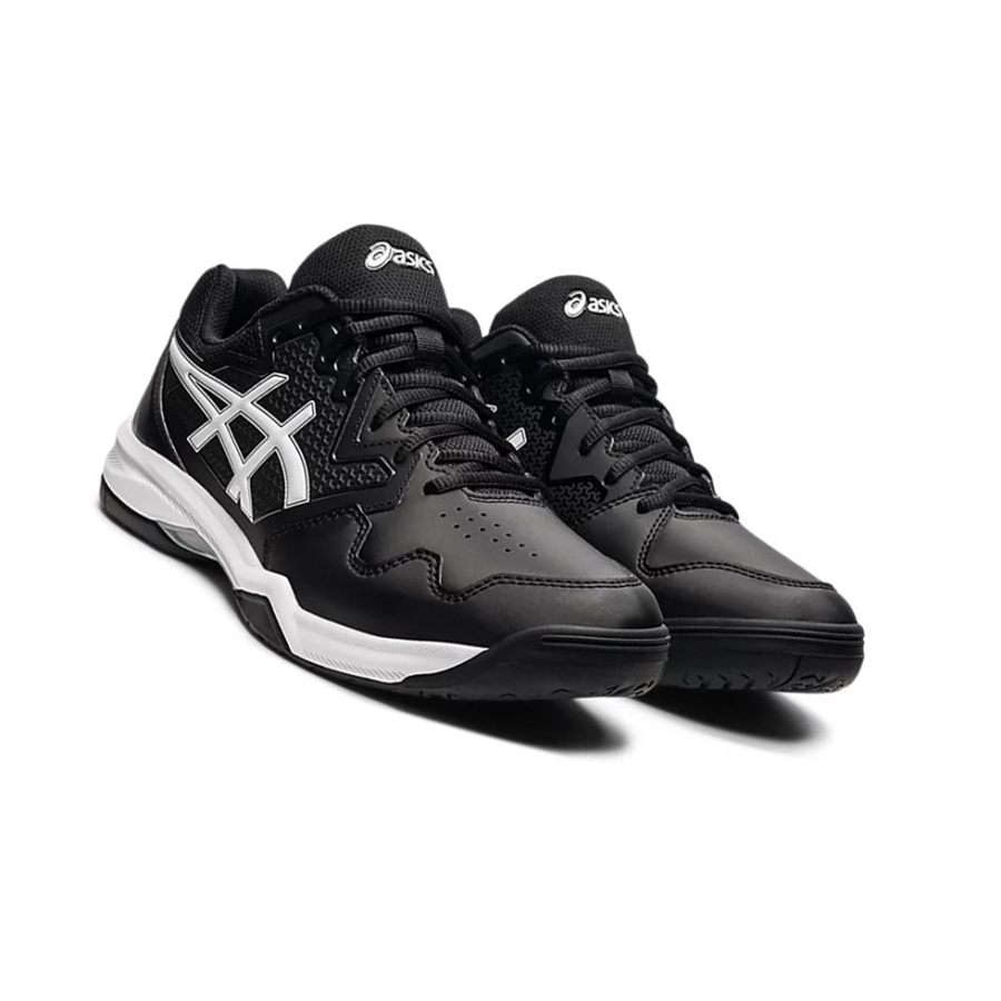 Black / White Men's Asics GEL-DEDICATE 7 Tennis Shoes | US30745NS