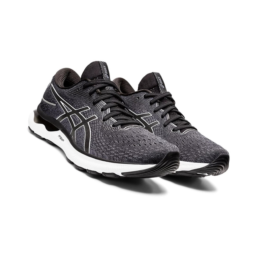 Black / White Men's Asics GEL-NIMBUS 24 Running Shoes | US76293VP