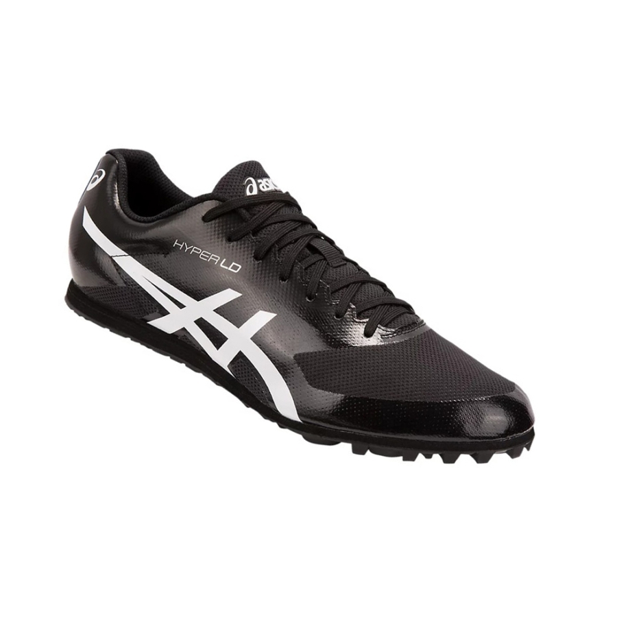 Black / White Men's Asics HYPER LD 6 Track Shoes | US14059ZP