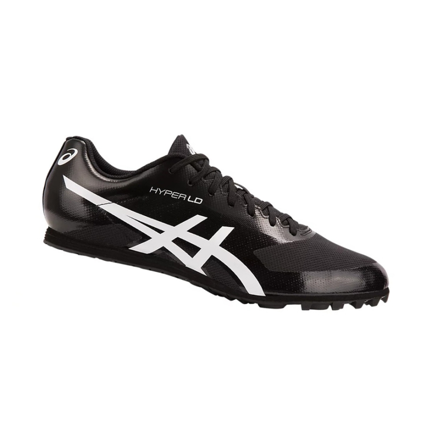 Black / White Men\'s Asics HYPER LD 6 Track Shoes | US14059ZP