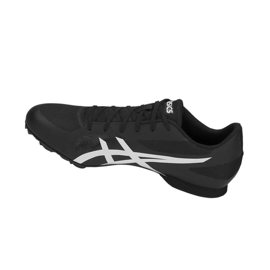 Black / White Men's Asics HYPER MD 7 Track Shoes | US96472ML