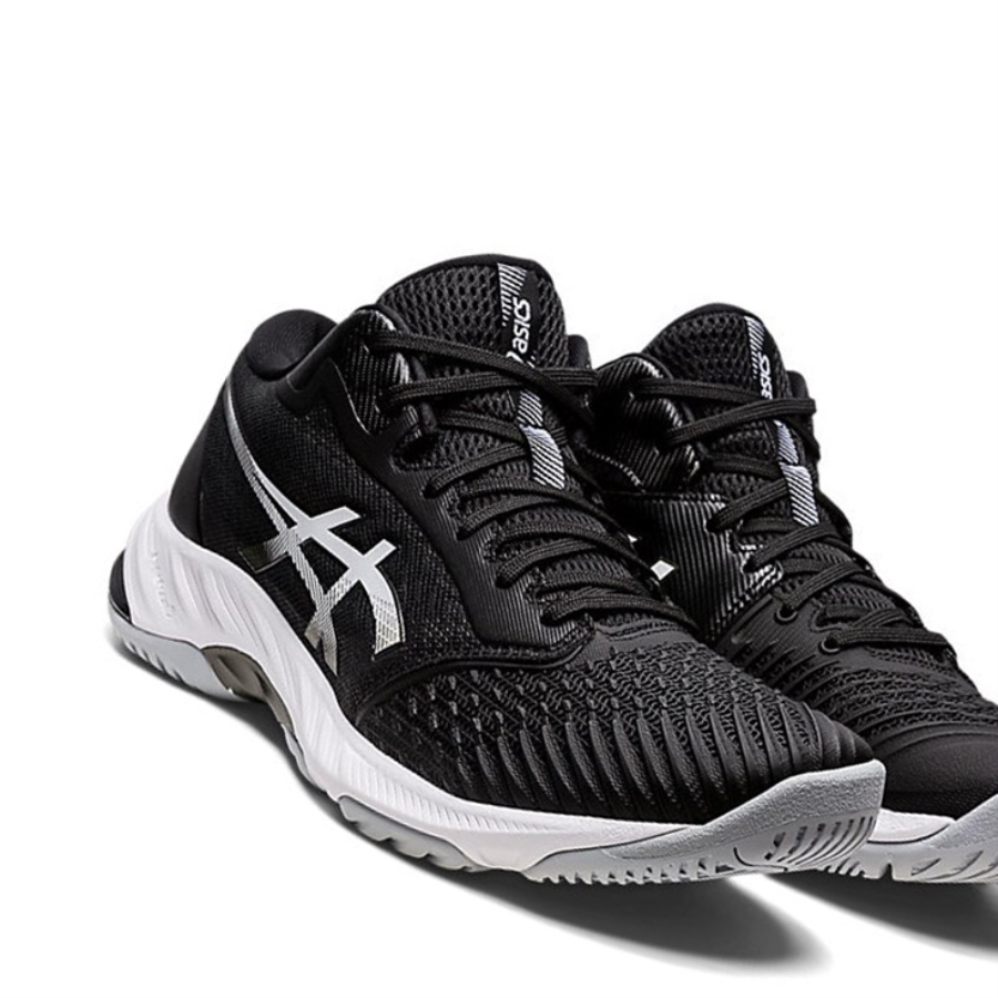 Black / White Men's Asics NETBURNER BALLISTIC FF MT 3 Volleyball Shoes | US48512QT