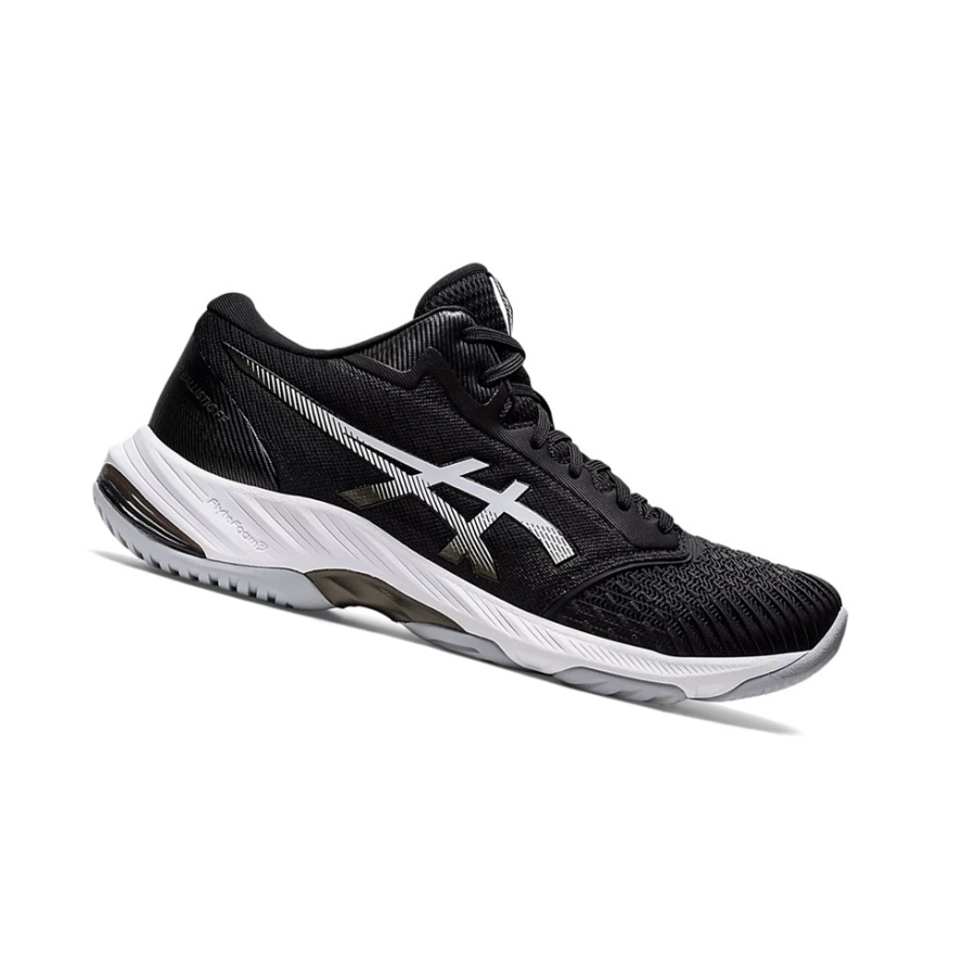 Black / White Men\'s Asics NETBURNER BALLISTIC FF MT 3 Volleyball Shoes | US48512QT