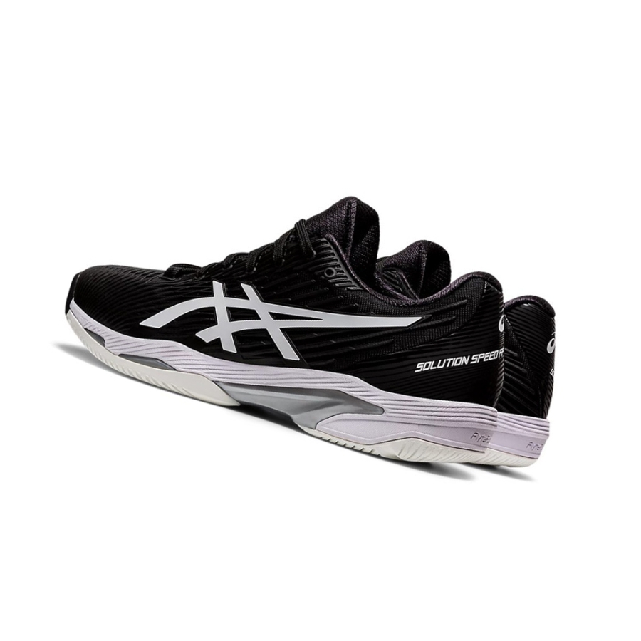 Black / White Men's Asics SOLUTION SPEED FF 2 Tennis Shoes | US76309GS