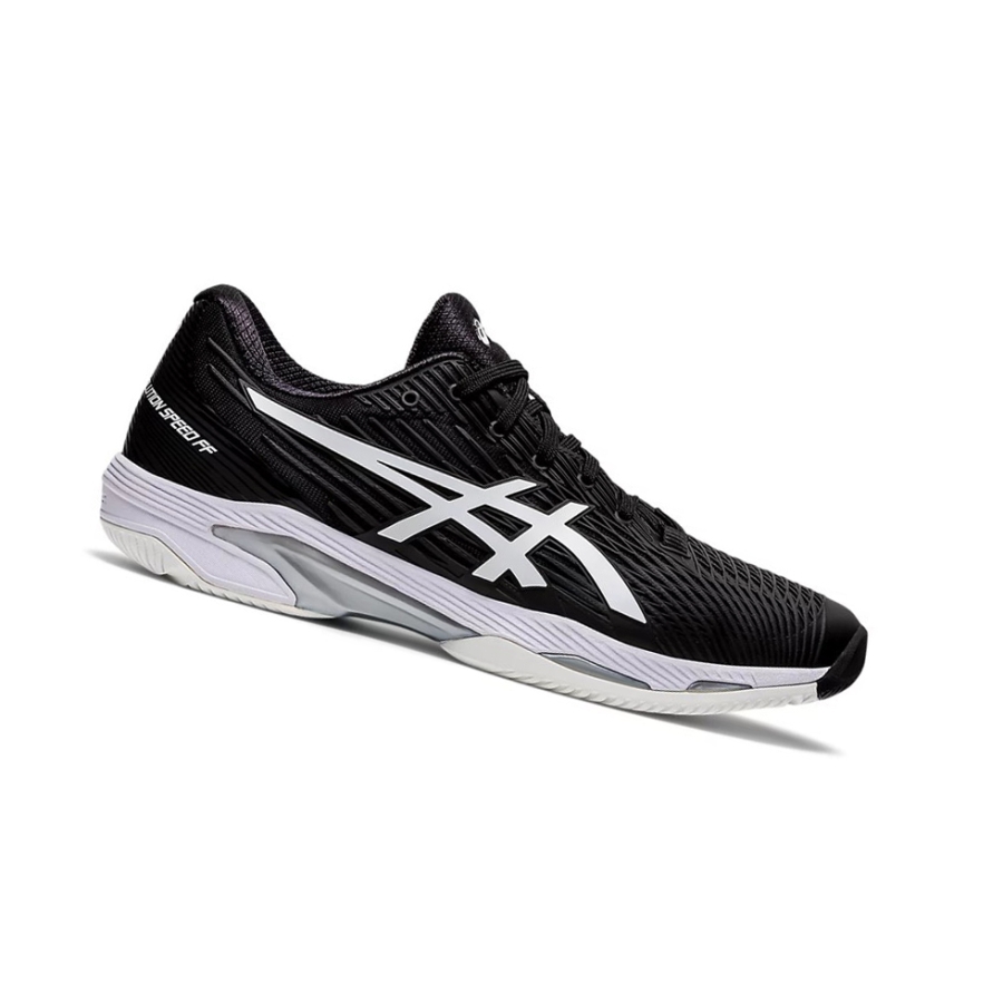 Black / White Men\'s Asics SOLUTION SPEED FF 2 Tennis Shoes | US76309GS