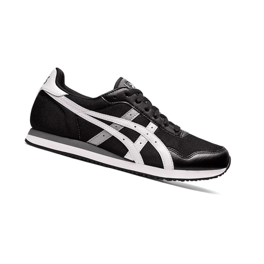 Black / White Men\'s Asics TIGER RUNNER Sneakers | US97520VS