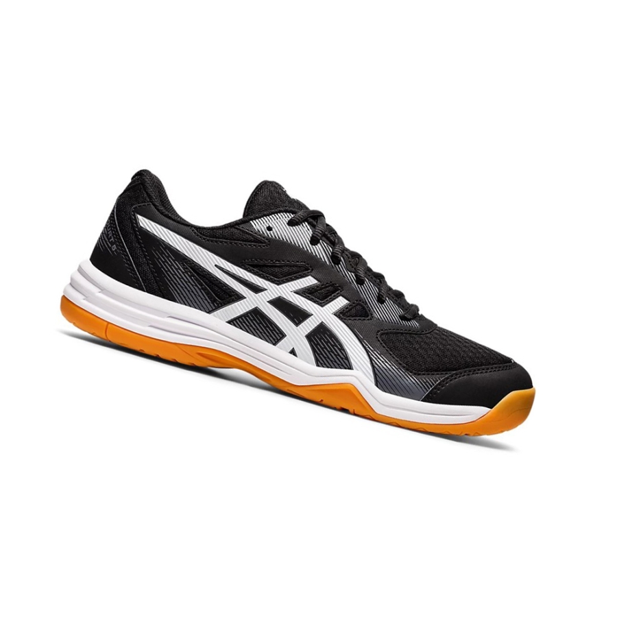 Black / White Men\'s Asics UPCOURT 5 Volleyball Shoes | US25613OQ