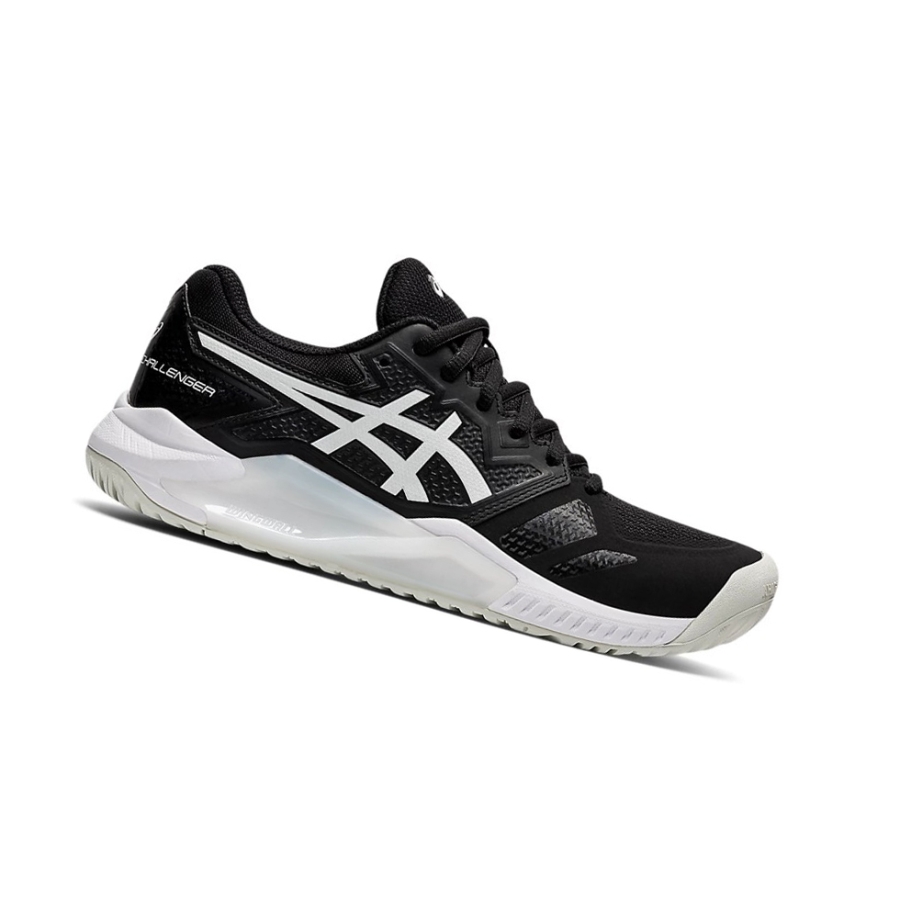 Black / White Women\'s Asics GEL-CHALLENGER 13 Tennis Shoes | US35671KM