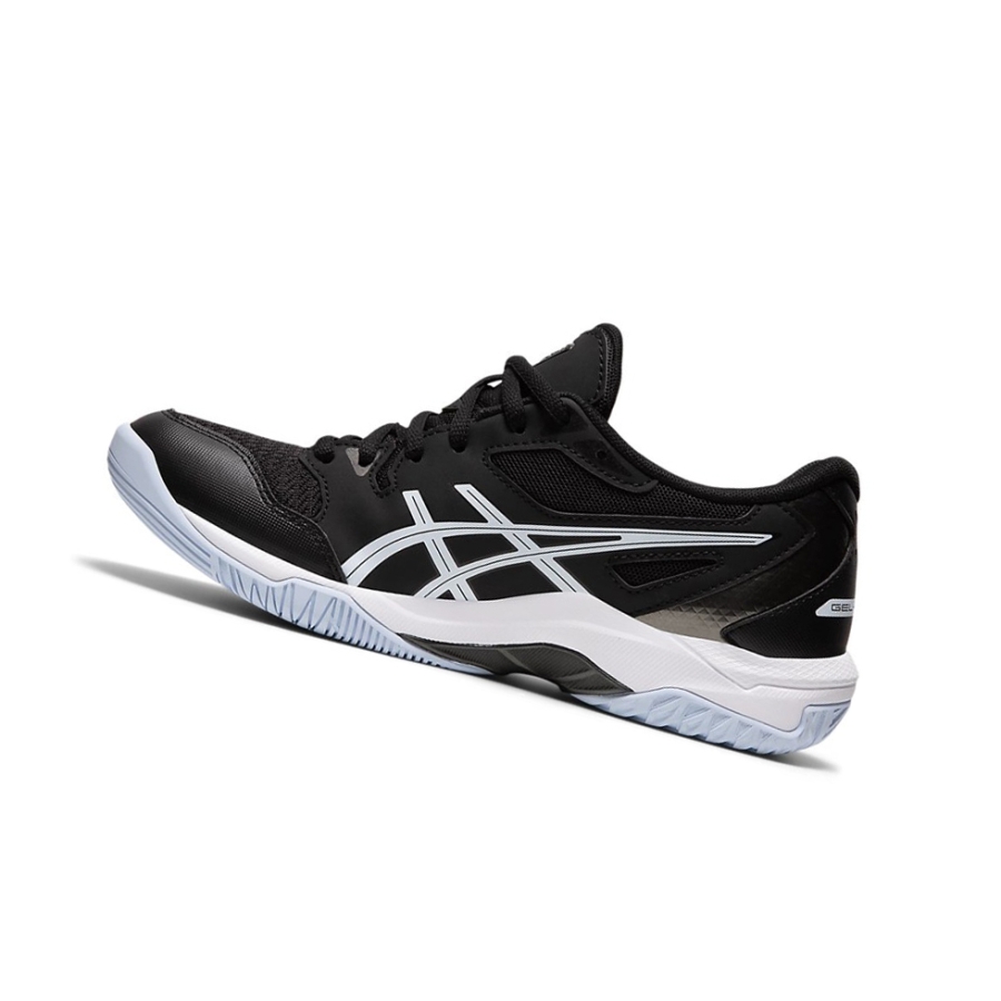 Black / White Women's Asics GEL-ROCKET 10 Volleyball Shoes | US18560XN