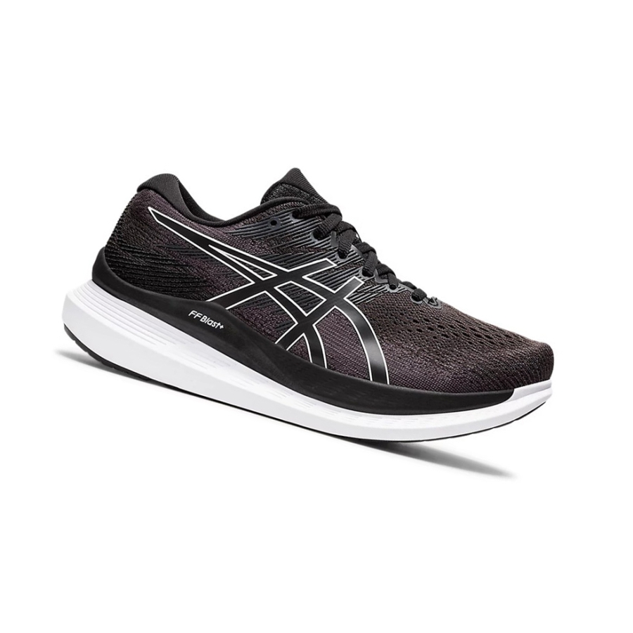 Black / White Women\'s Asics GlideRide 3 Running Shoes | US17083FI