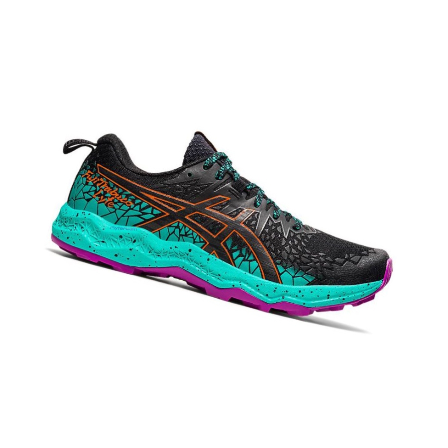 Black Women\'s Asics FUJITRABUCO Trail Running Shoes | US52946TZ