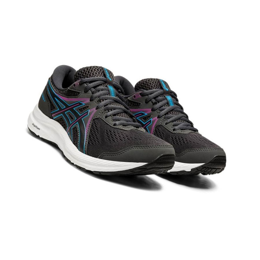 Black Women's Asics GEL-CONTEND 7 Running Shoes | US53716MB