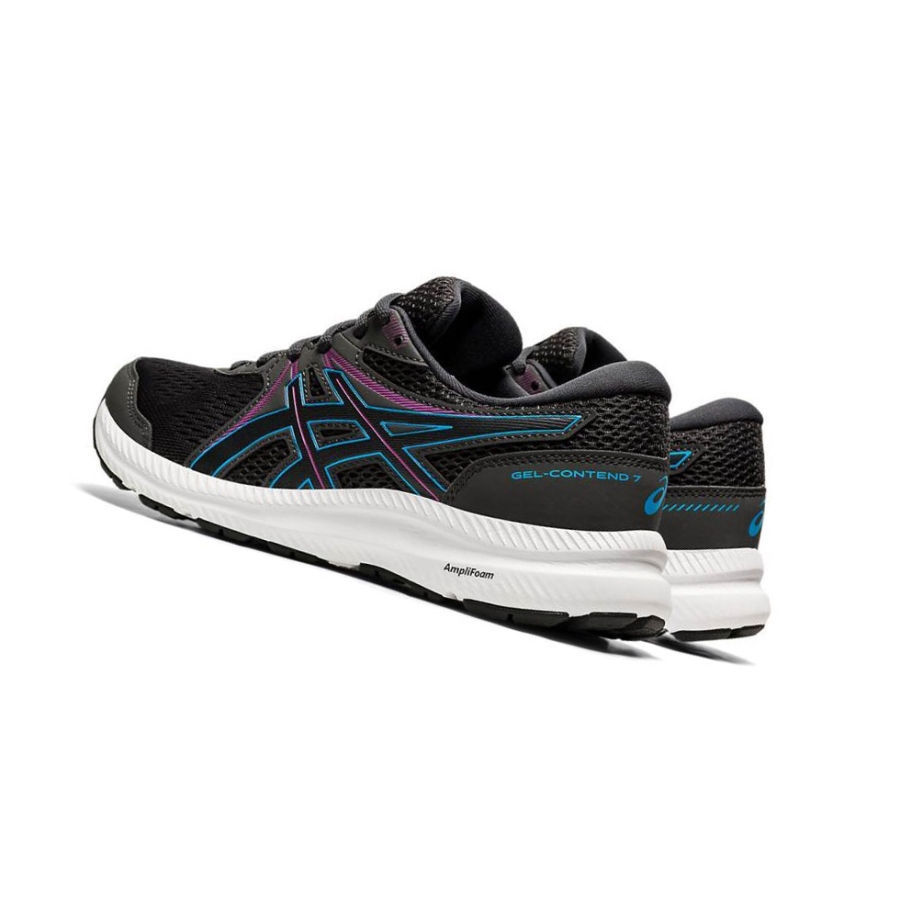 Black Women's Asics GEL-CONTEND 7 Running Shoes | US53716MB