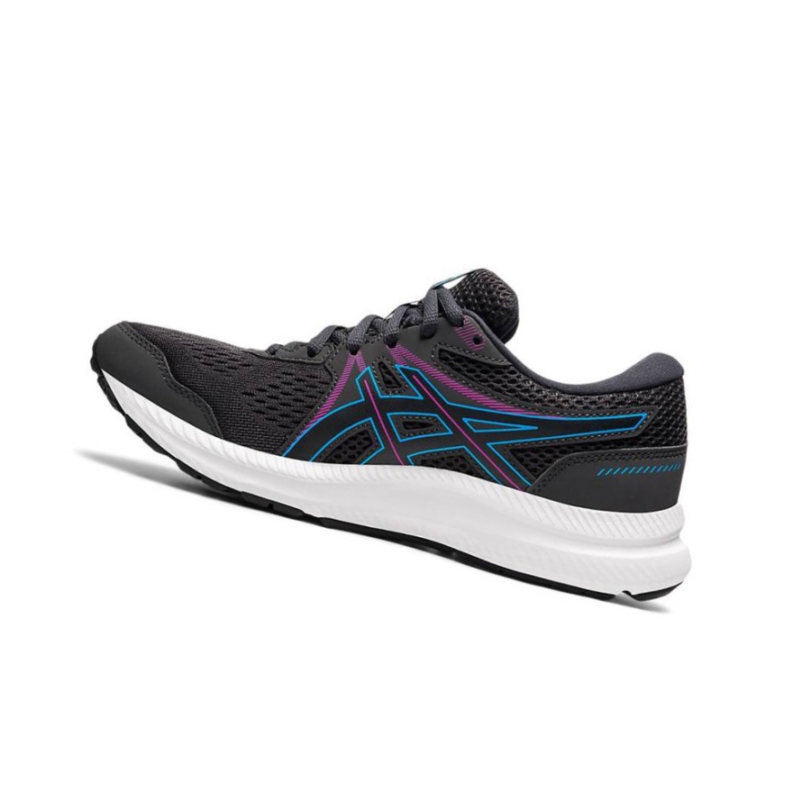 Black Women's Asics GEL-CONTEND 7 Running Shoes | US53716MB