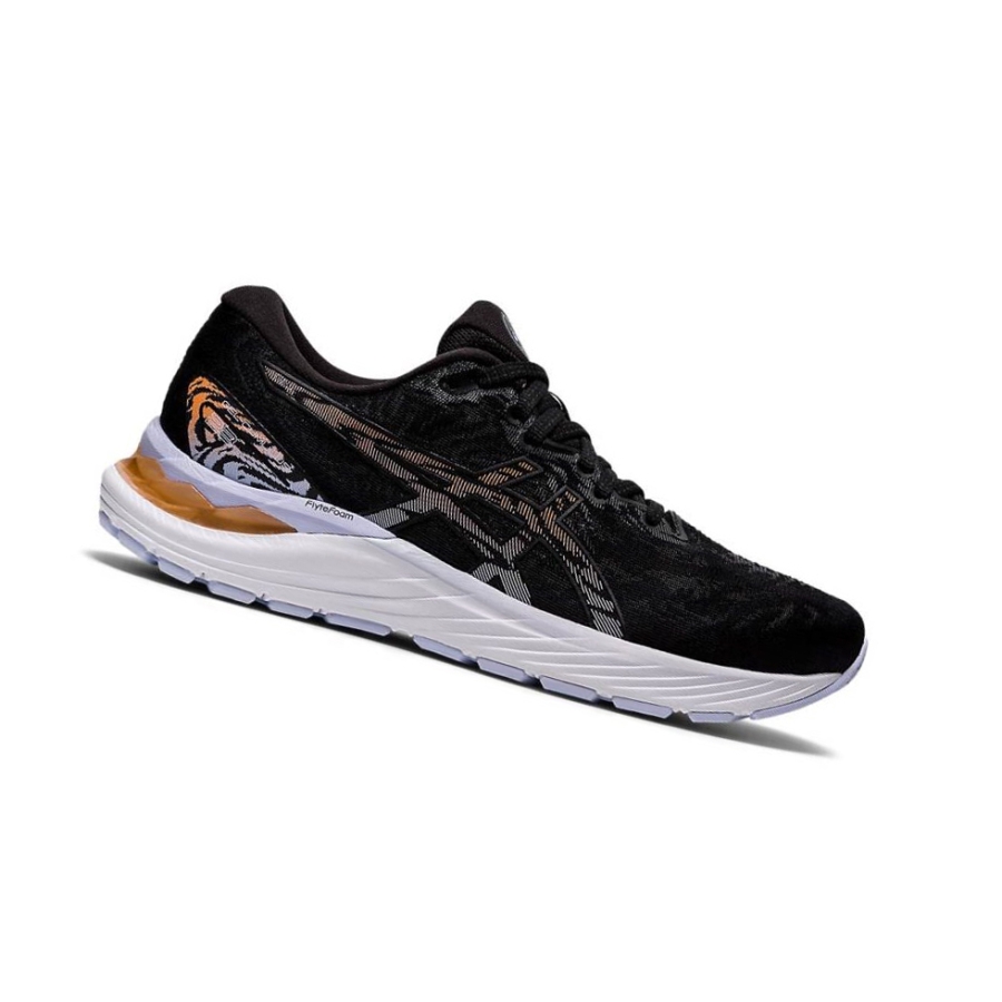 Black Women\'s Asics GEL-CUMULUS 23 Wide Running Shoes | US41598UL