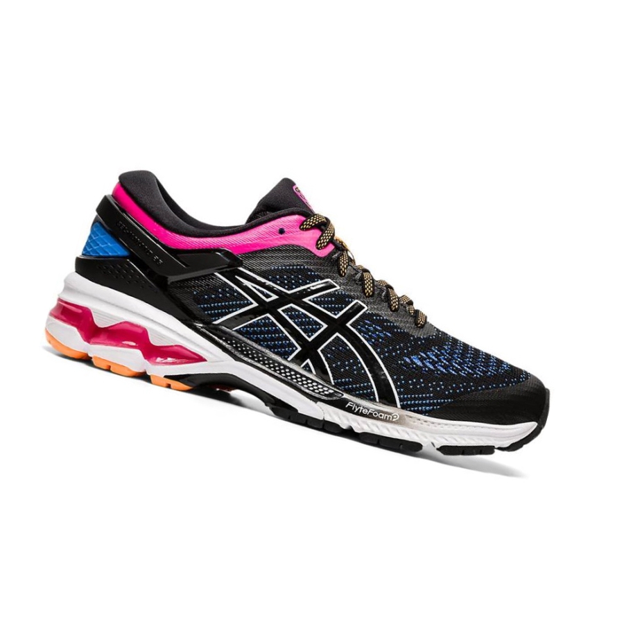 Black Women\'s Asics GEL-KAYANO 26 Running Shoes | US30497LM