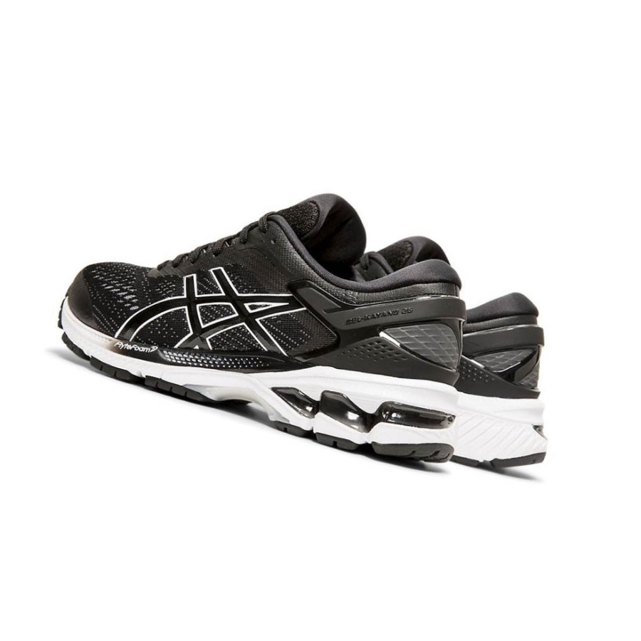 Black Women's Asics GEL-KAYANO 26 wide Running Shoes | US26159GJ