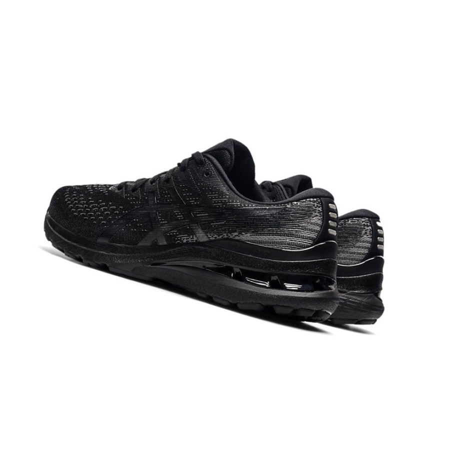 Black Women's Asics GEL-KAYANO 28 Wide Running Shoes | US07621OY