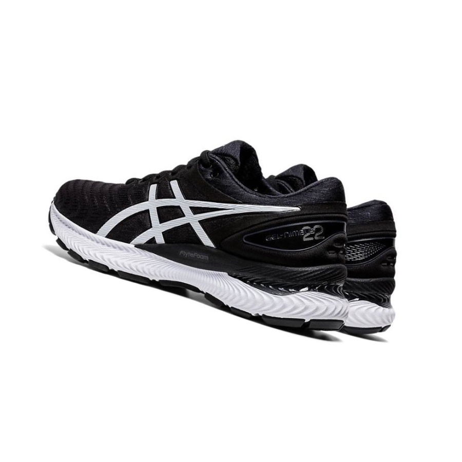 Black Women's Asics GEL-NIMBUS 22 Running Shoes | US16802AE