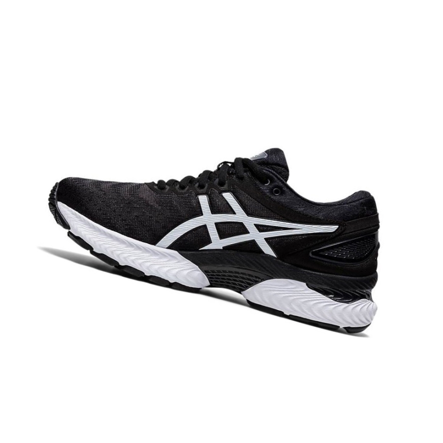 Black Women's Asics GEL-NIMBUS 22 Running Shoes | US16802AE