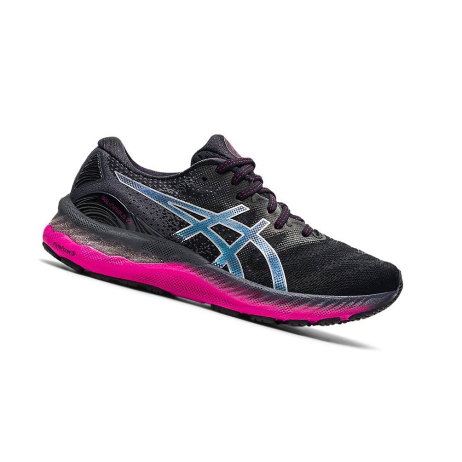 Black Women\'s Asics GEL-NIMBUS 23 Running Shoes | US19804GT