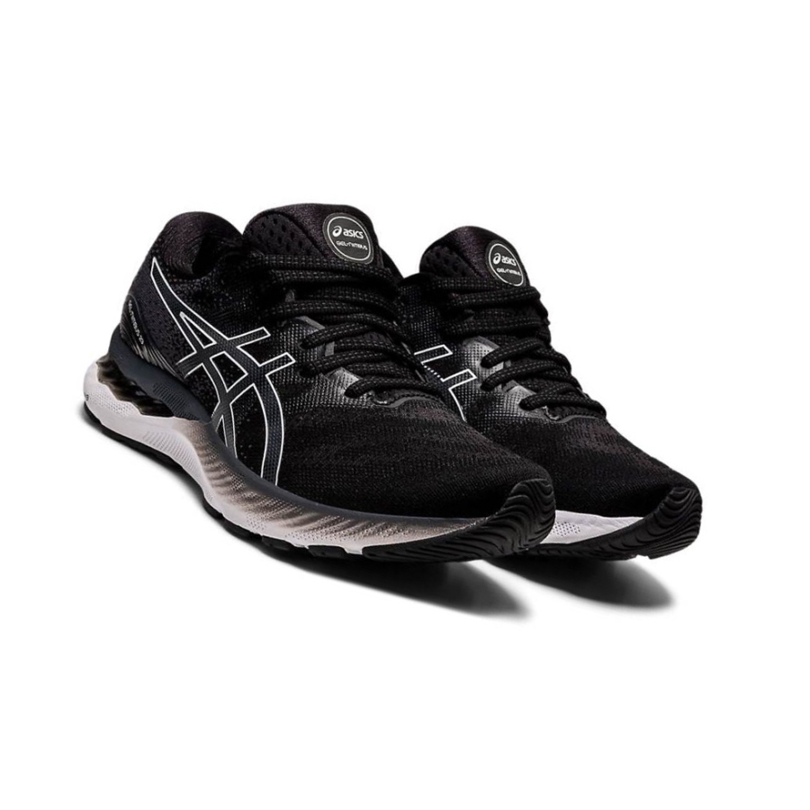 Black Women's Asics GEL-NIMBUS 23 Wide Running Shoes | US90468RV