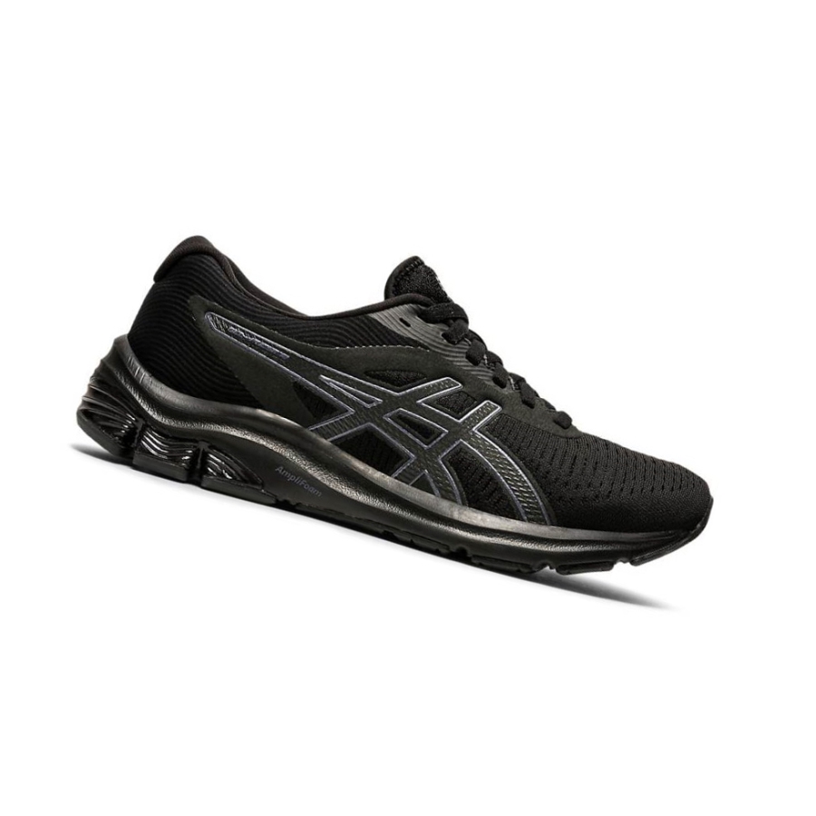 Black Women\'s Asics GEL-PULSE 12 Running Shoes | US35897RS