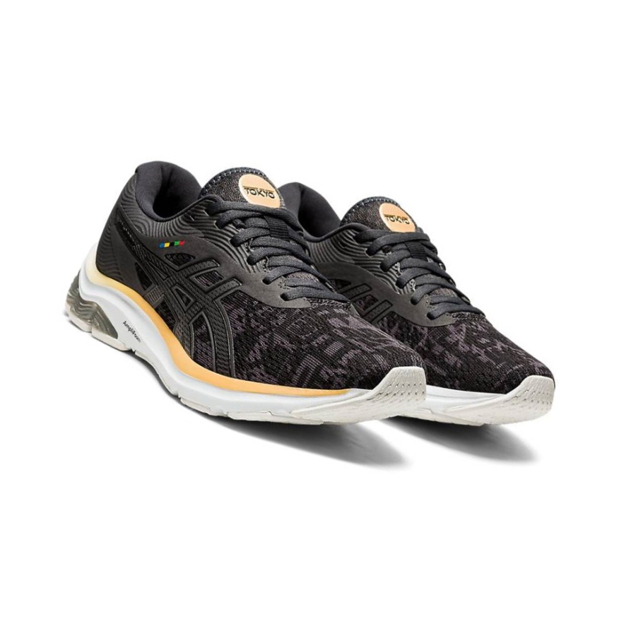 Black Women's Asics GEL-PULSE 12 Running Shoes | US87396DT