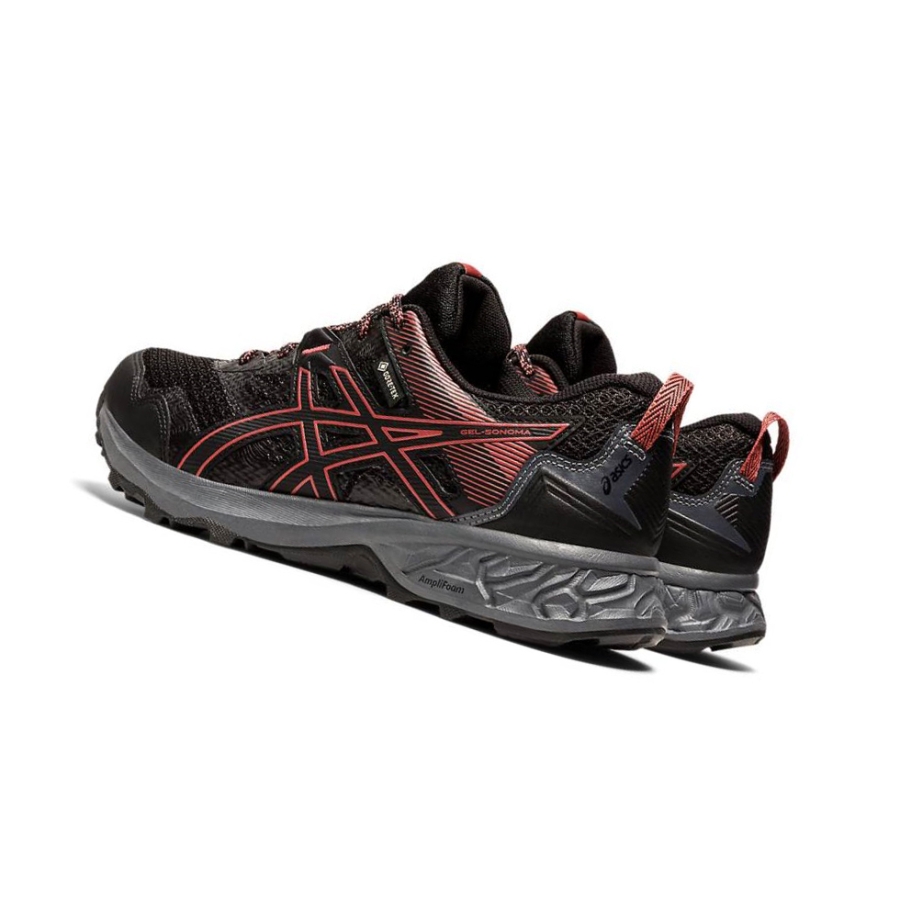 Black Women's Asics GEL-SONOMA 5 G-TX trail Trail Running Shoes | US65049TA