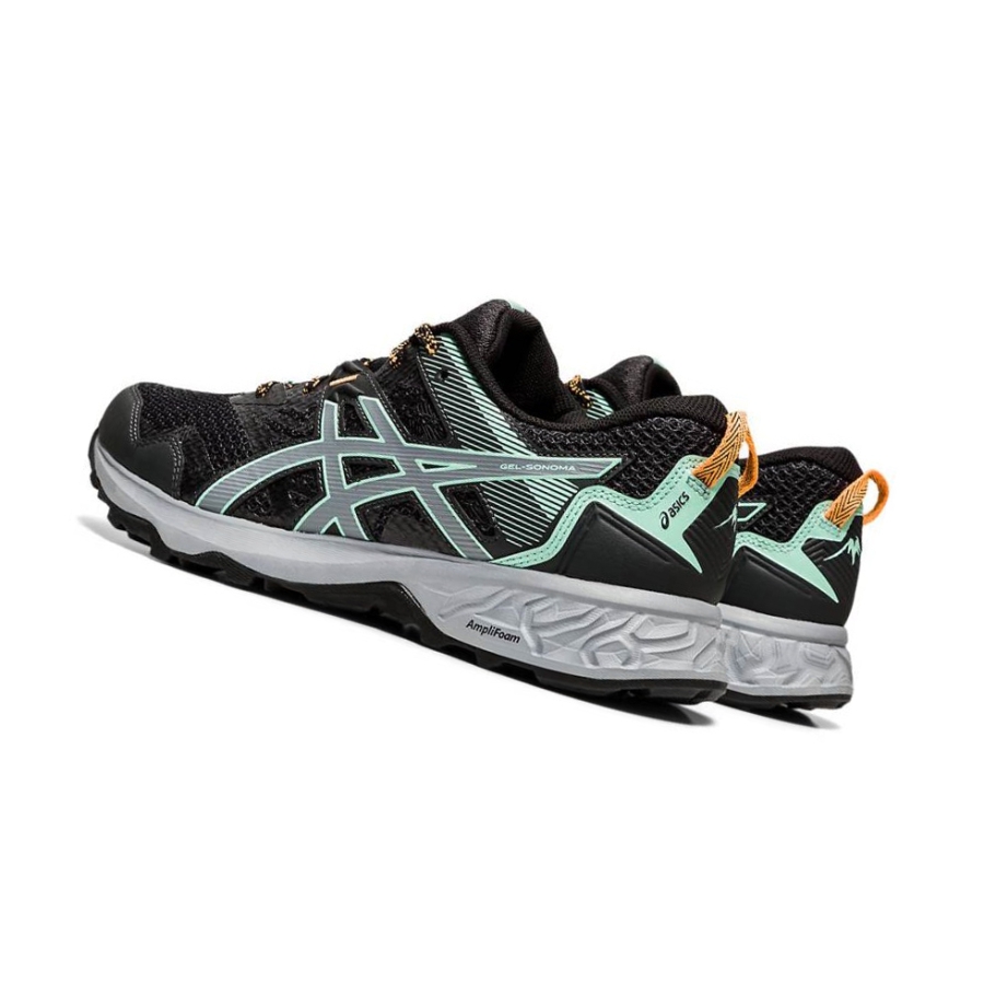 Black Women's Asics GEL-SONOMA 5 Trail Running Shoes | US29418HV