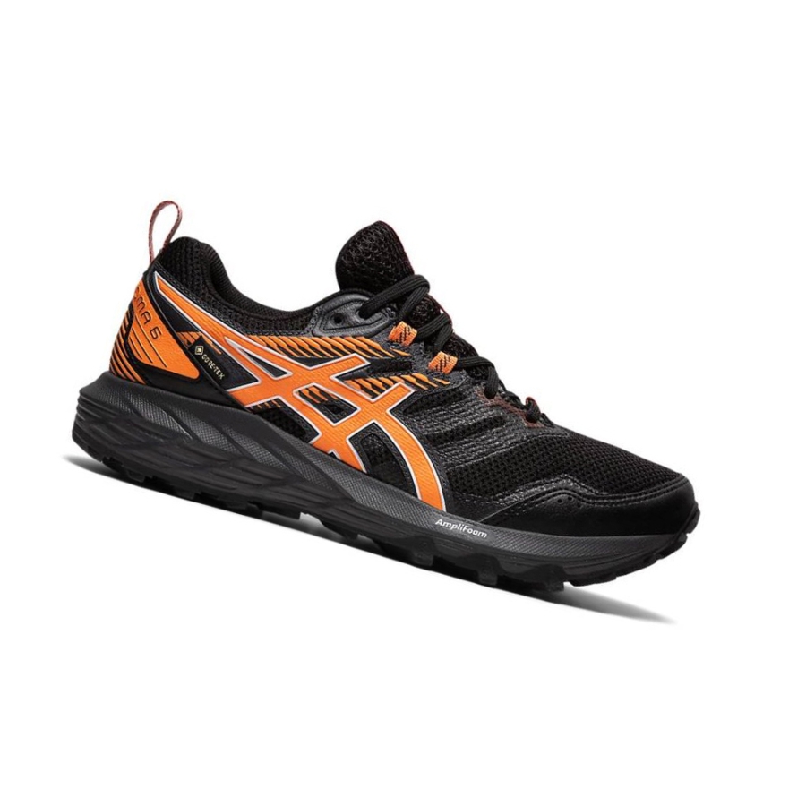 Black Women\'s Asics GEL-SONOMA 6 G-TX Trail Running Shoes | US30745RH