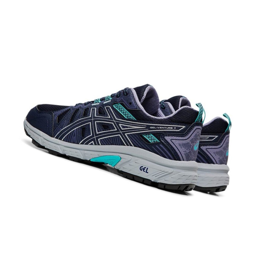 Black Women's Asics GEL-VENTURE 7 Trail Trail Running Shoes | US03286FS