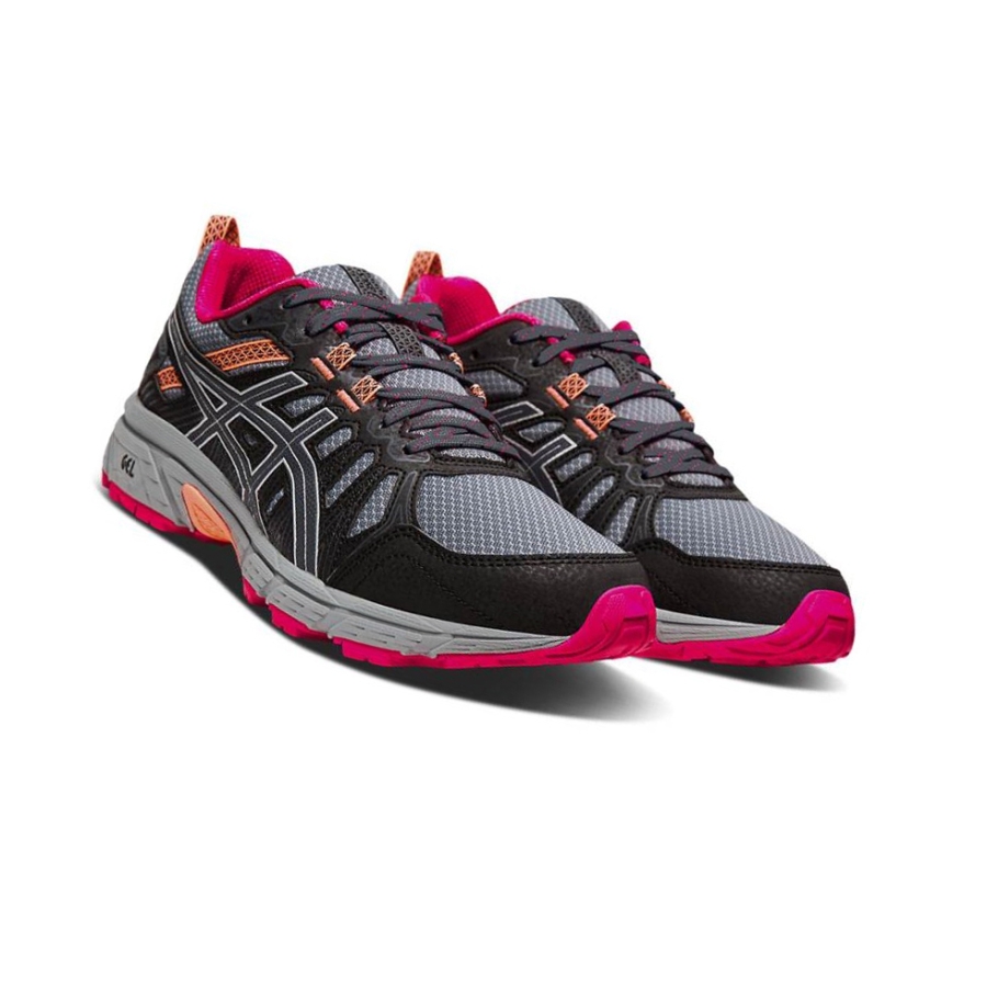 Black Women's Asics GEL-VENTURE 7 Trail Trail Running Shoes | US08172JL